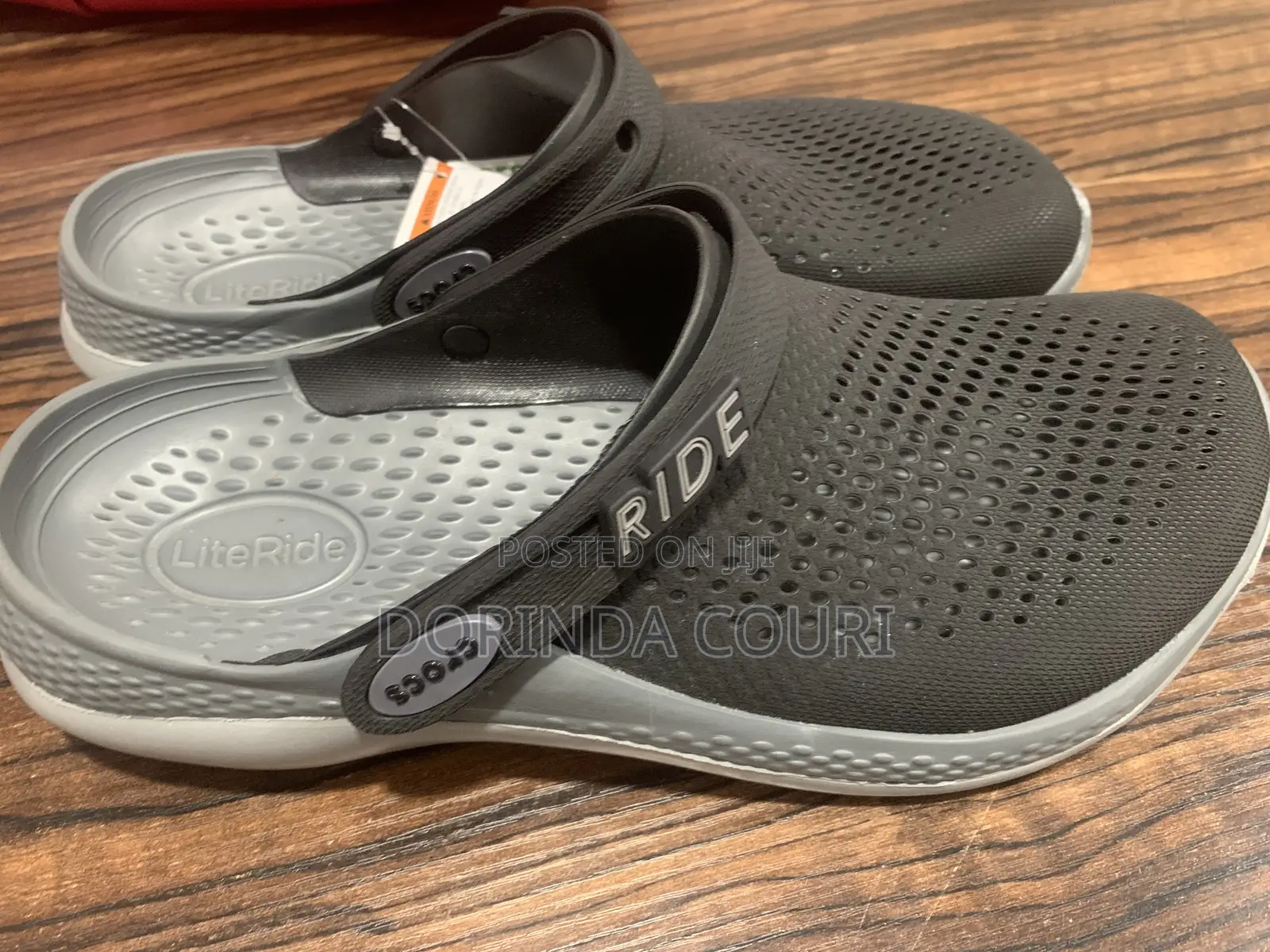 Original Crocs Literide Clogs – Super Comfortable | Black Grey | New