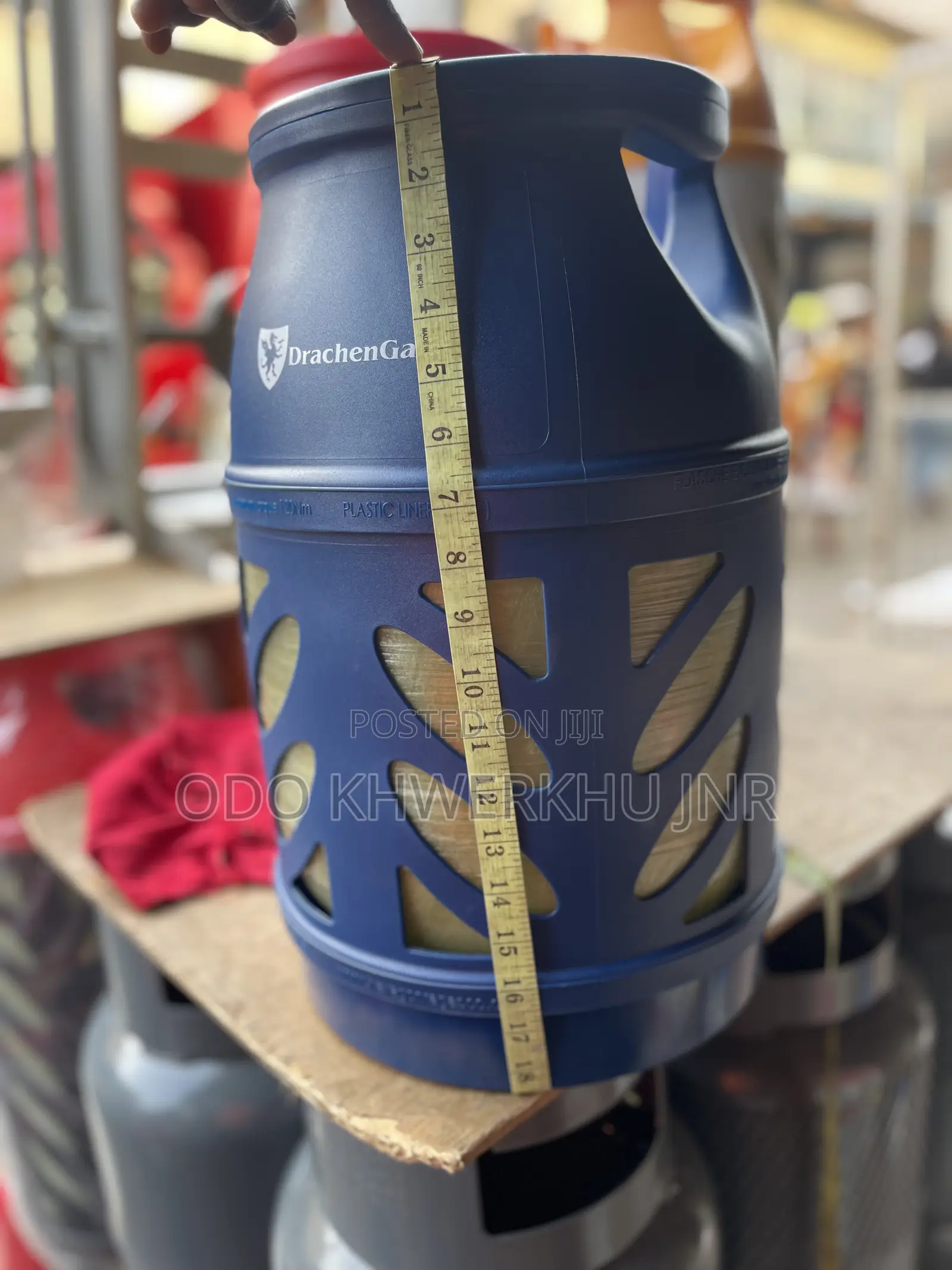 9kg Fiberglass Cylinder + Original SRG Gas Regulator[18.2liter]