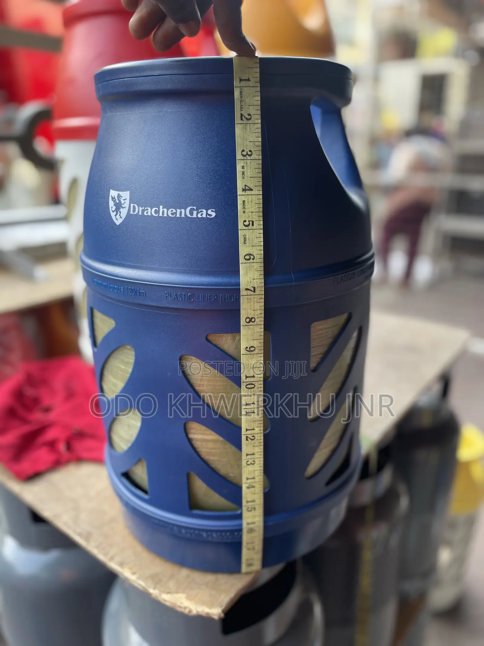 9kg Fiberglass Cylinder + Original SRG Gas Regulator[18.2liter]