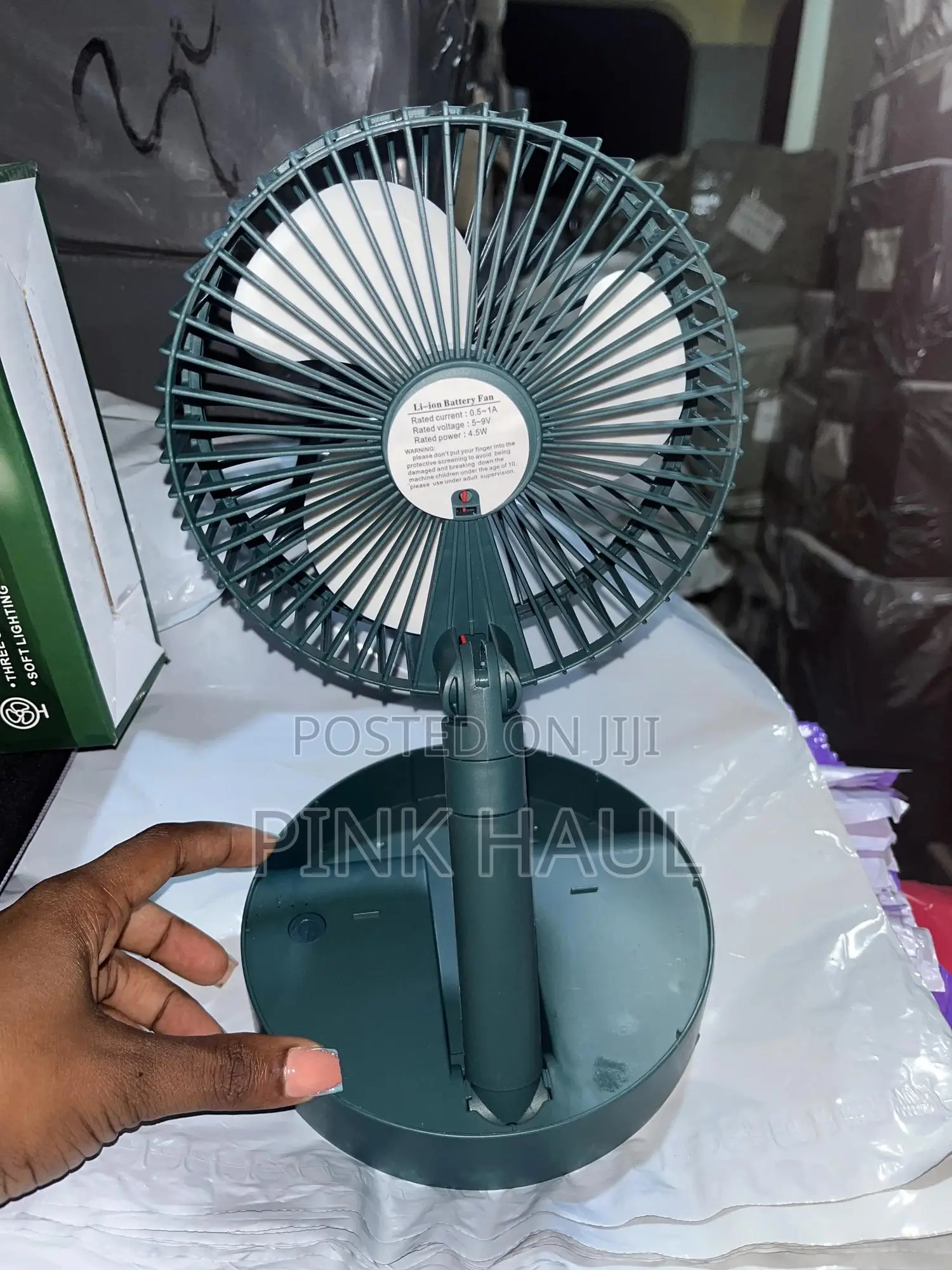 Foldable Rechargeable Table Fan