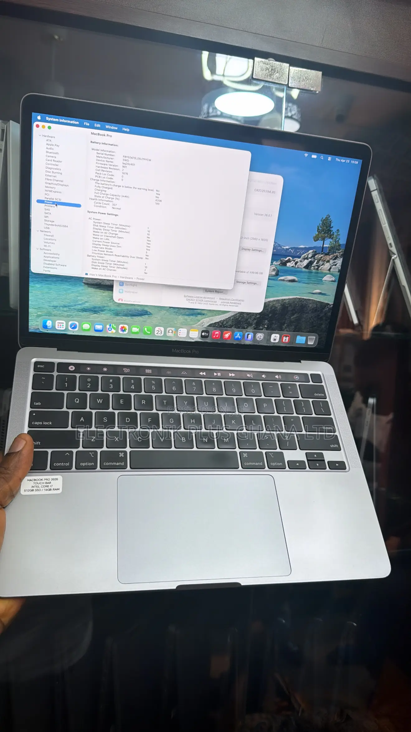 Laptop Apple MacBook Pro 16GB Intel Core i7 SSD 512GB