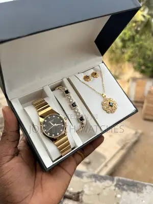 Latest Curren Watch Set for Women ( Gold )