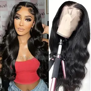 Premium Synthetic Lace Front Wig Long Curly, Heat Resistant, Body Wave