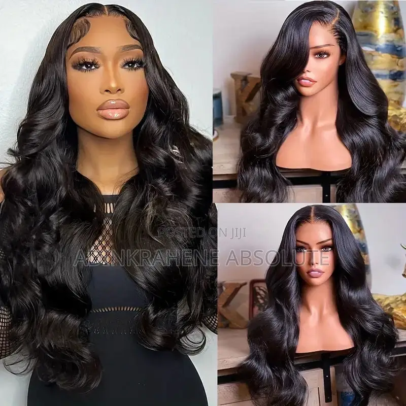 Premium Synthetic Lace Front Wig Long Curly, Heat Resistant, Body Wave