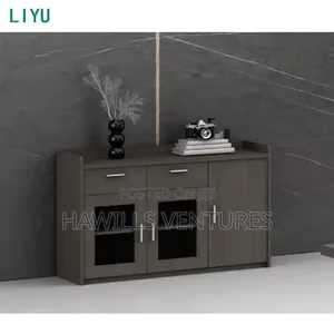 Executive Conference Table With Tea Cabinet