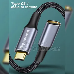 Usb-C Male to Usb-C Female Extender Joiner Cable Type-C Extention