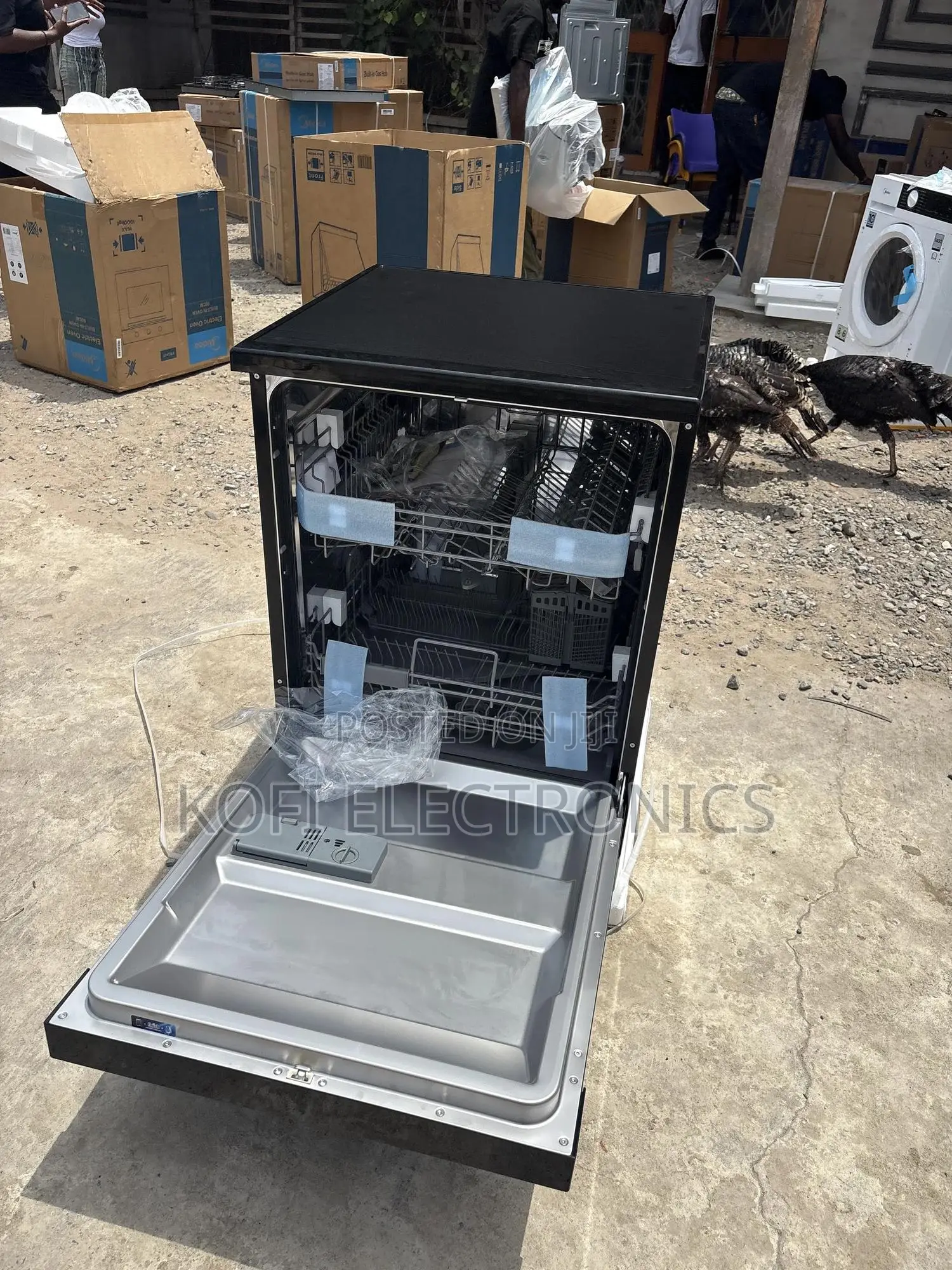 Authentic Care Wqp14-w7703(B) Midea Powerful Quiet Dishwasher Machine