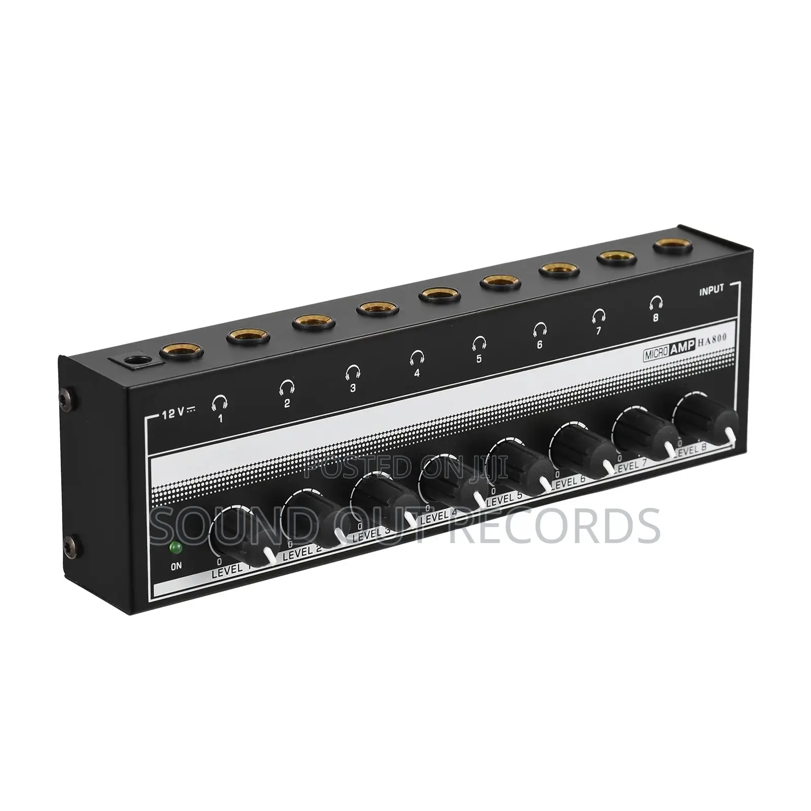 8in1 In Ear Monitor Headphone Splitter/Amplifier