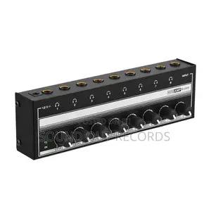 8in1 In Ear Monitor Headphone Splitter/Amplifier
