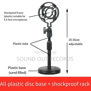 Mini Round Base Desktop Microphone Stand