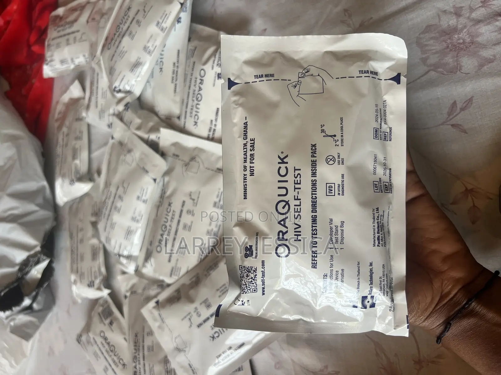 Oraquick Hiv Self-Test Kit.