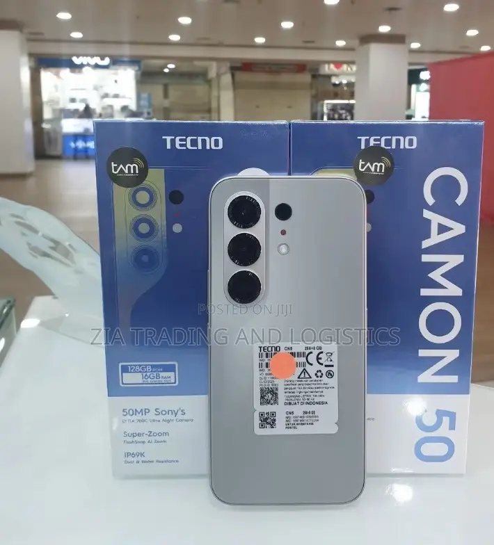 New Tecno Camon 50 256 GB Black