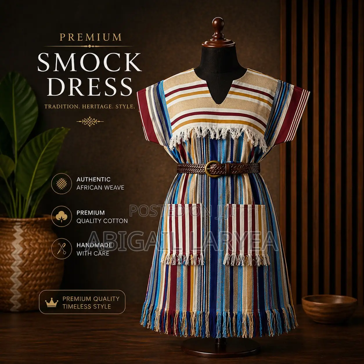 Beautiful Ladies Smock Dress