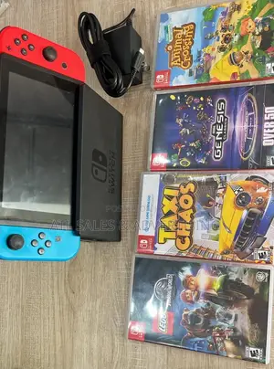 Nintendo Switch With 4 Games