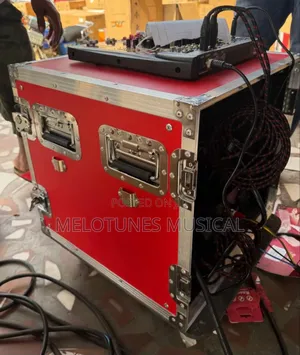 Ev Full Range and Ev Single Bass Setup With Amplifier Rack Set