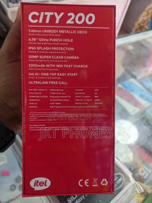 New Itel City 200 128 GB Black