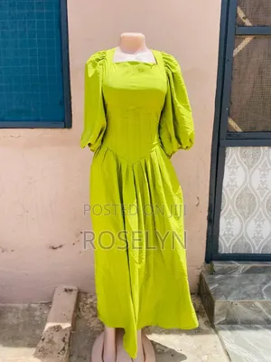 A Corset Like Green Flur Dress
