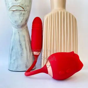 2 in 1 Thrusting Rose Vibrator
