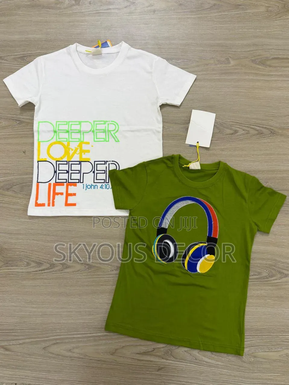 Kids Design T-Shirt Headphone on It,Age 2years to 10years
