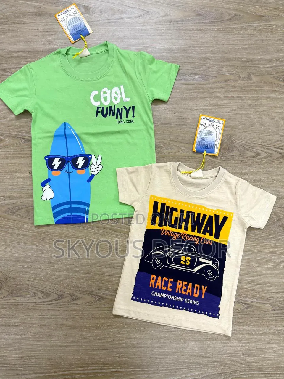 Kids Lemon Design T-Shirt With Key Board ,Age 2years to 10years