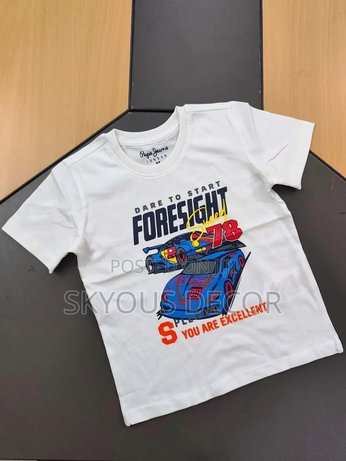 Kids Boys Design T-Shirt With Boat on ,Age 3months to 3years