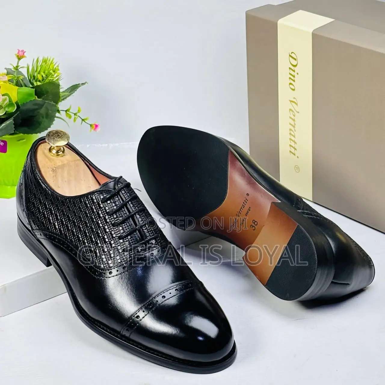 Dinno Verratti Men Black Office Shoe