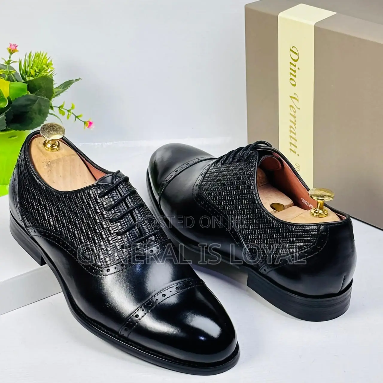 Dinno Verratti Men Black Office Shoe