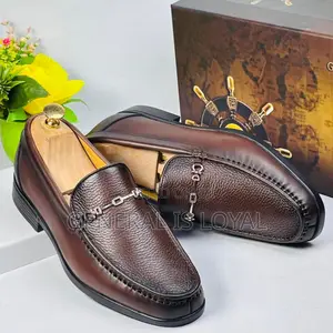 Golden Coxes Men Brown Leather Loafers Shoe