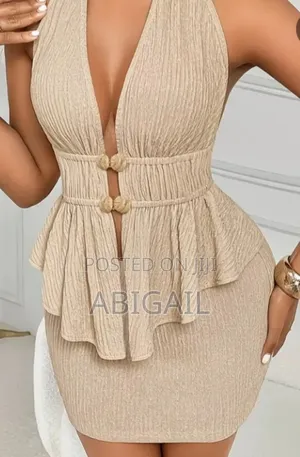 Summer Elegant Sexy Vacation Date Backless Top With Skirt 2pcs Set