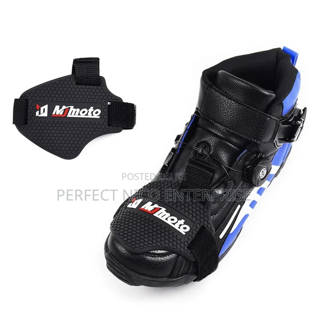 Motorcycle Gear Shift Pad + Protective Riding Boots