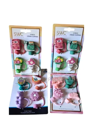Tumbler Straw Covers - 4 Pack