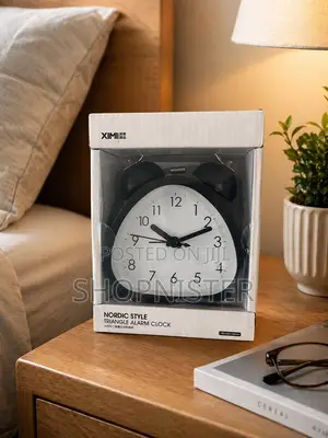 Nordic Style Triangle Alarm Clock With Box