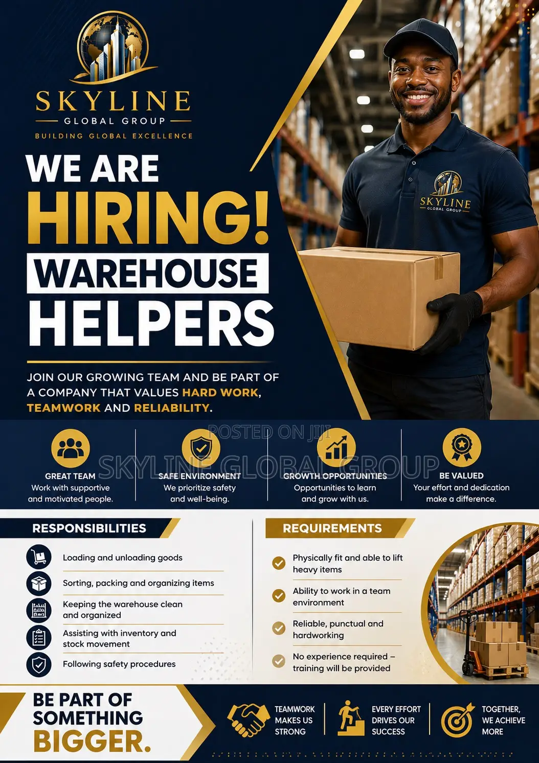 Warehouse Helpers Needed In Dubai