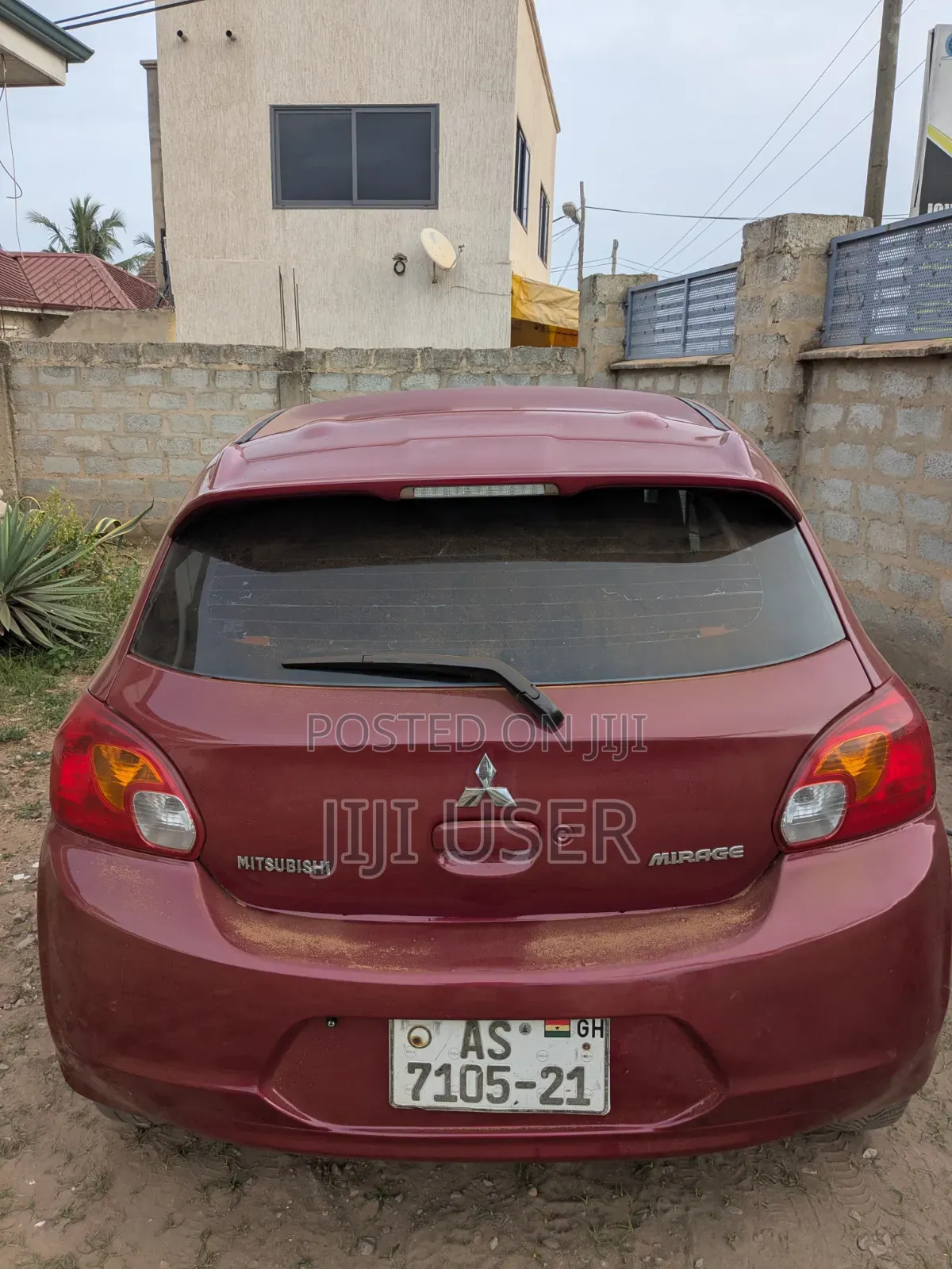 Mitsubishi Mirage DE 4dr Hatchback (1.2L 3cyl CVT) 2014 Red