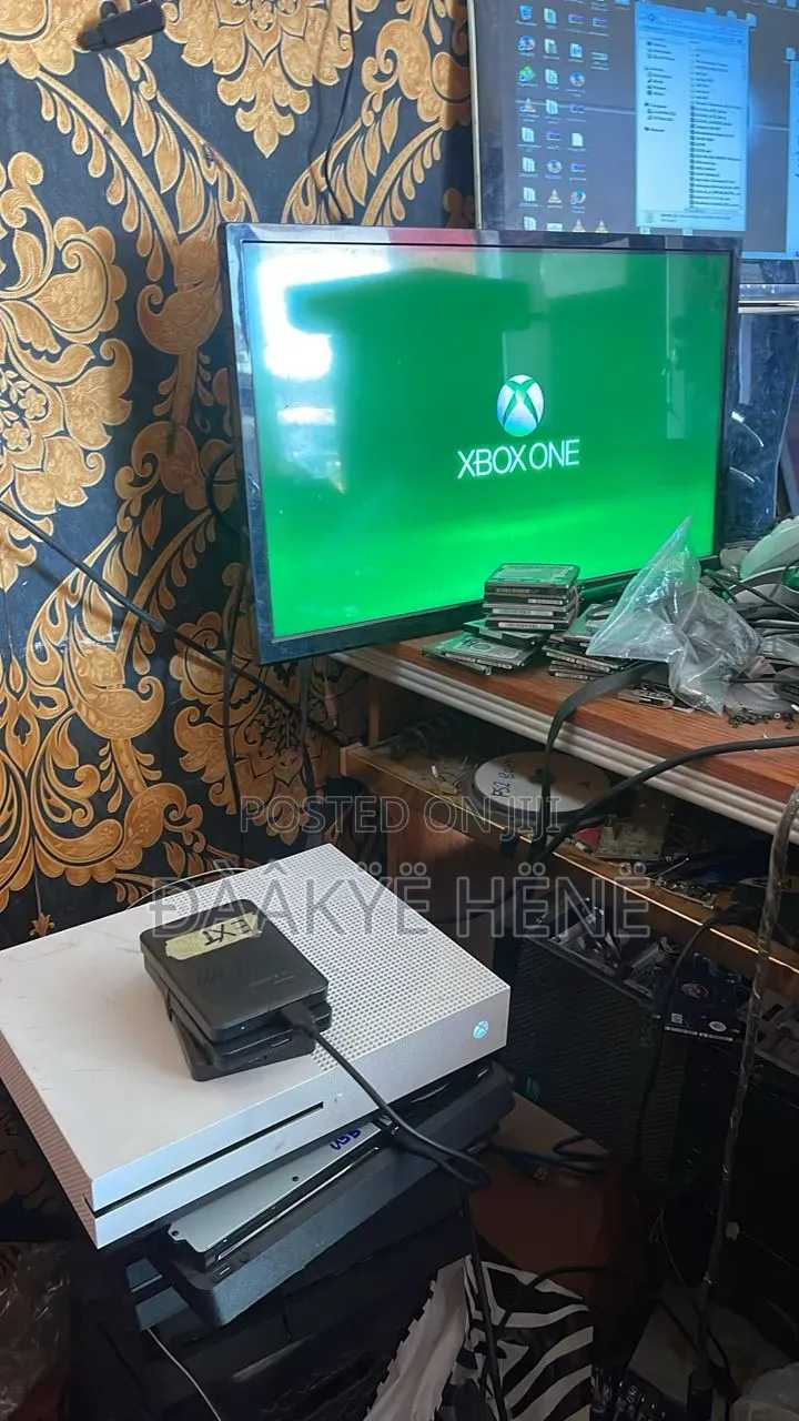 Microsoft Xbox One S 16games on Top Plus Two Controller