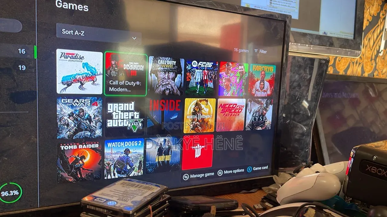 Microsoft Xbox One S 16games on Top Plus Two Controller