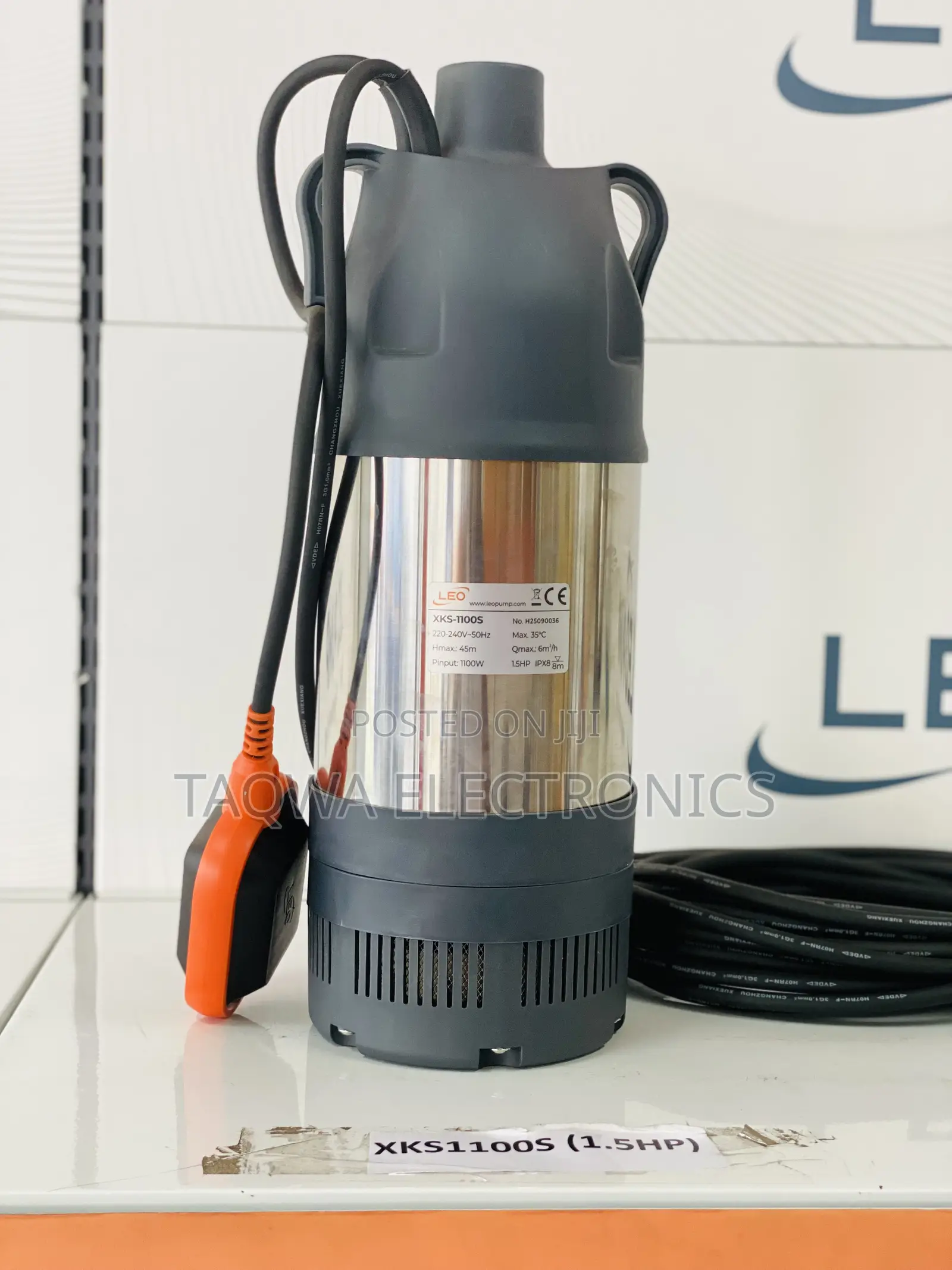 Portable 1.5hp Leo Submersible Pump