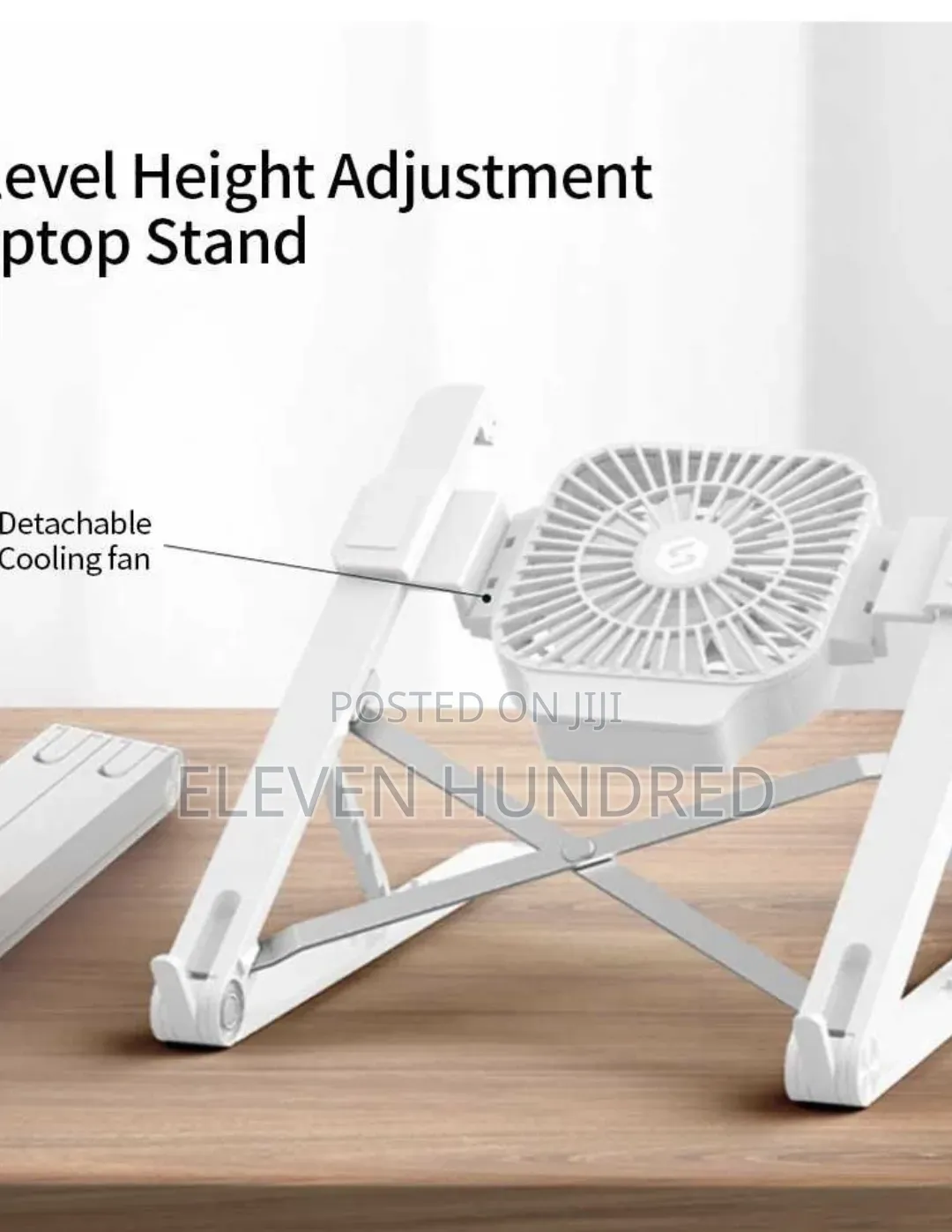Laptop Stand(Adjustable Notebook Holder With Detachable Cooling Fan