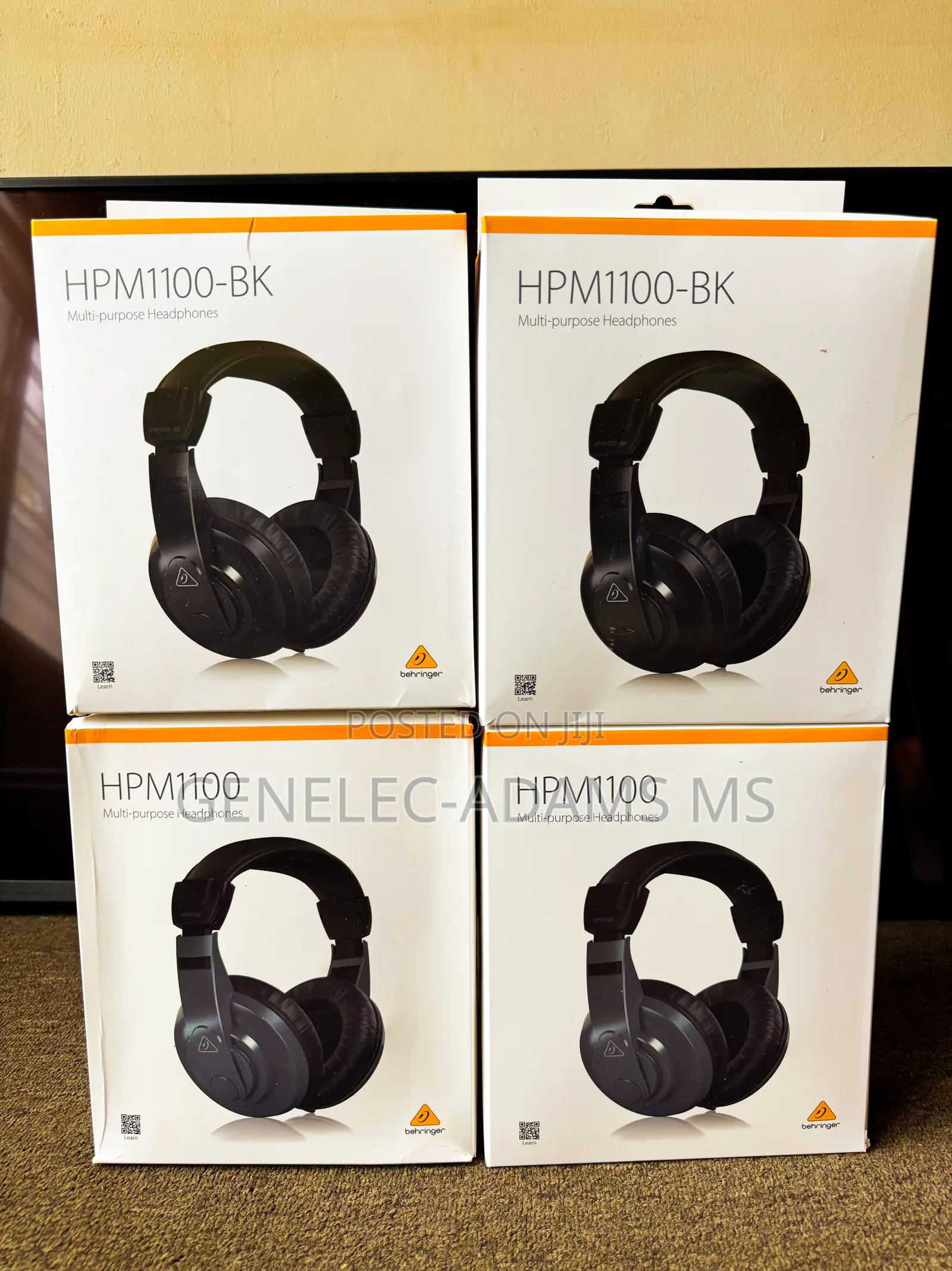 Original Behringer Hpm1100 Studio/Dj Headphone