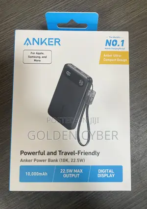 Anker Power Bank, 10000mah 22.5w