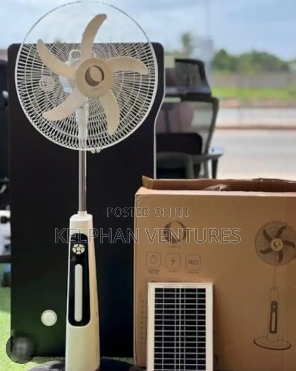 Original Clinnete Rechargeable Solar Fan
