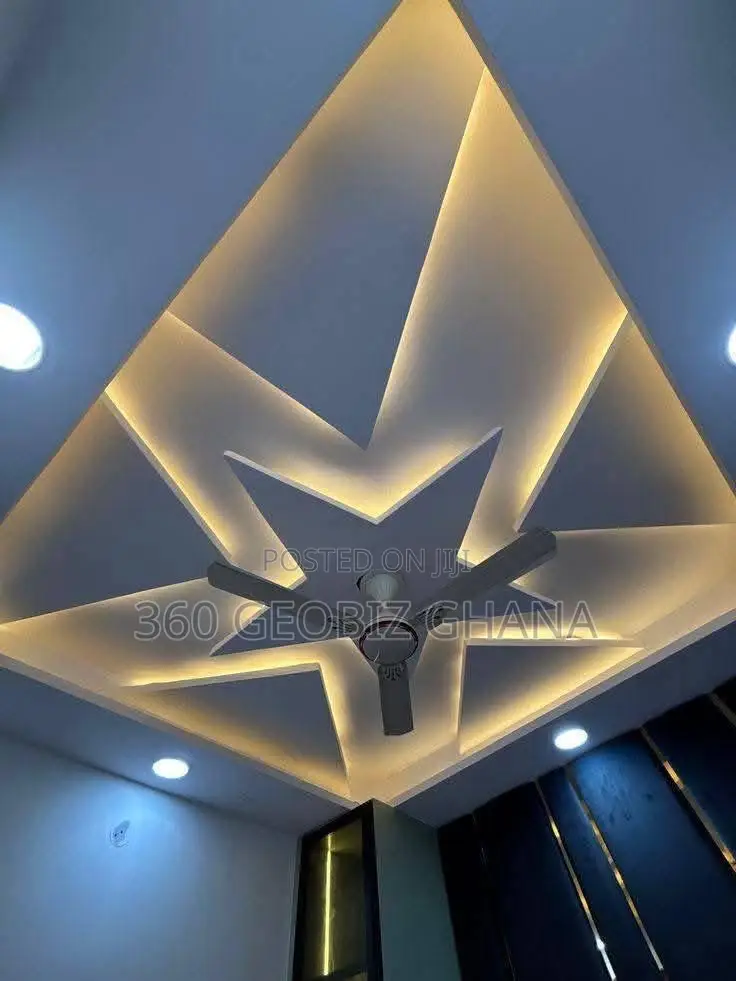 Affordable Modern Pop Ceiling Designs With Led Lighting Installation