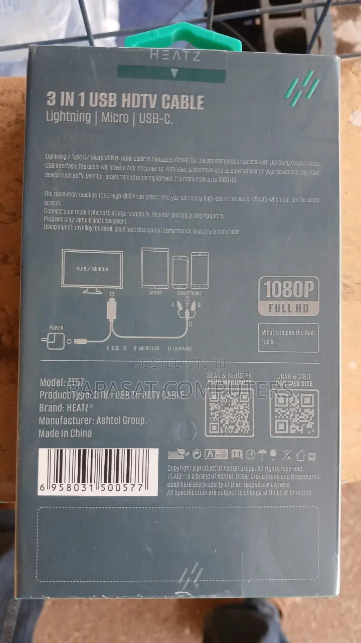 3 in 1 Usb HDTV Cable