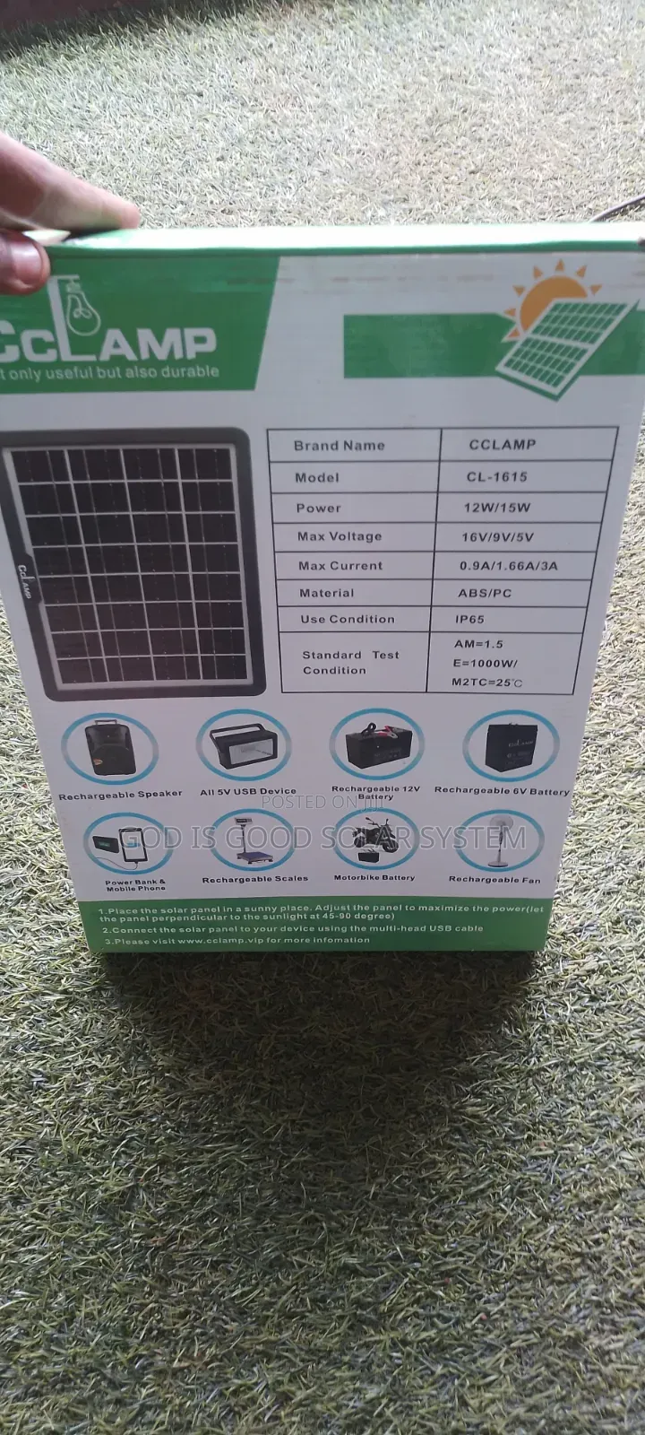 Solar Panel Phone Charger