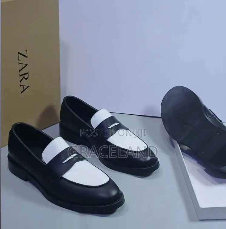 This Is Original Zara Pure Real Leather Loafers for Men