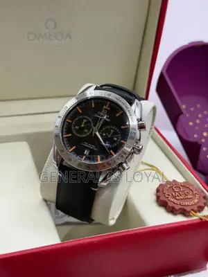Omega Speedmaster Co-Axial Black Leather Chronometer Swiss