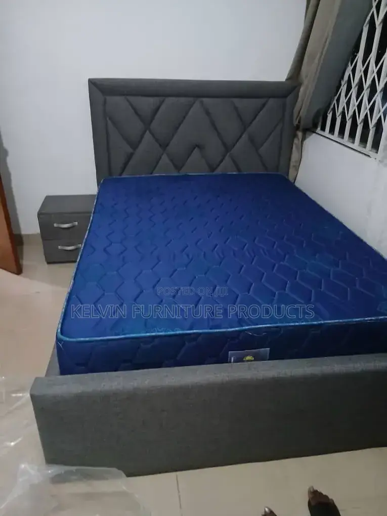 Cozy Double Bed Frame With Mattress Available for Pick Up