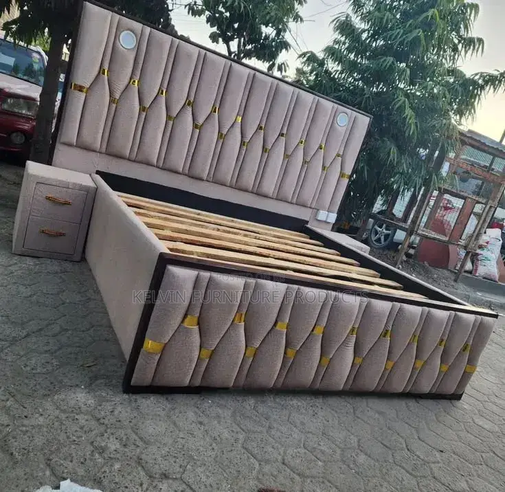 Turkish King Size Bed Frame With Side Drawers