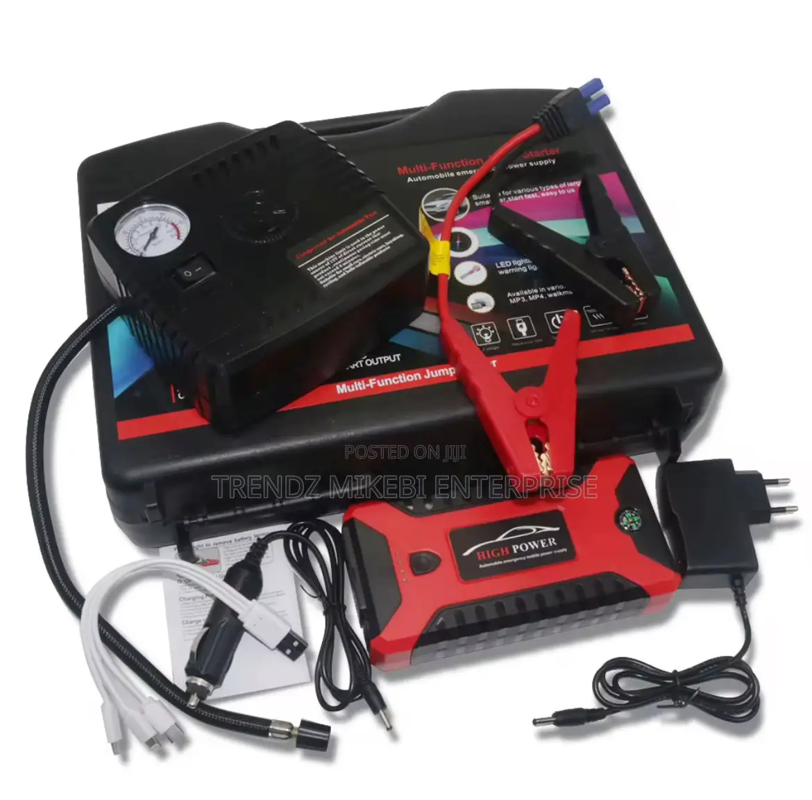 Portable Multifunctional Car Battery Jump Starter - 99,800 Mah