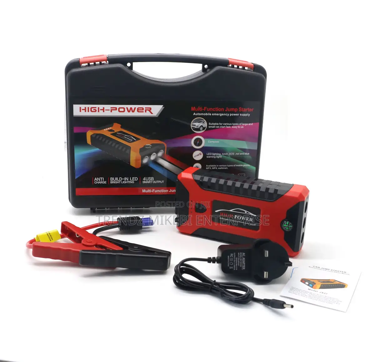Portable Multifunctional Car Battery Jump Starter - 99,800 Mah